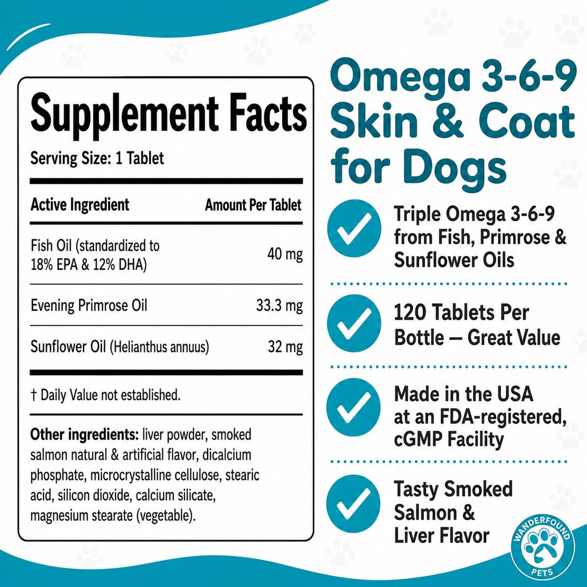 Omega 3-6-9 Fish Oil Chewable Tablets B586