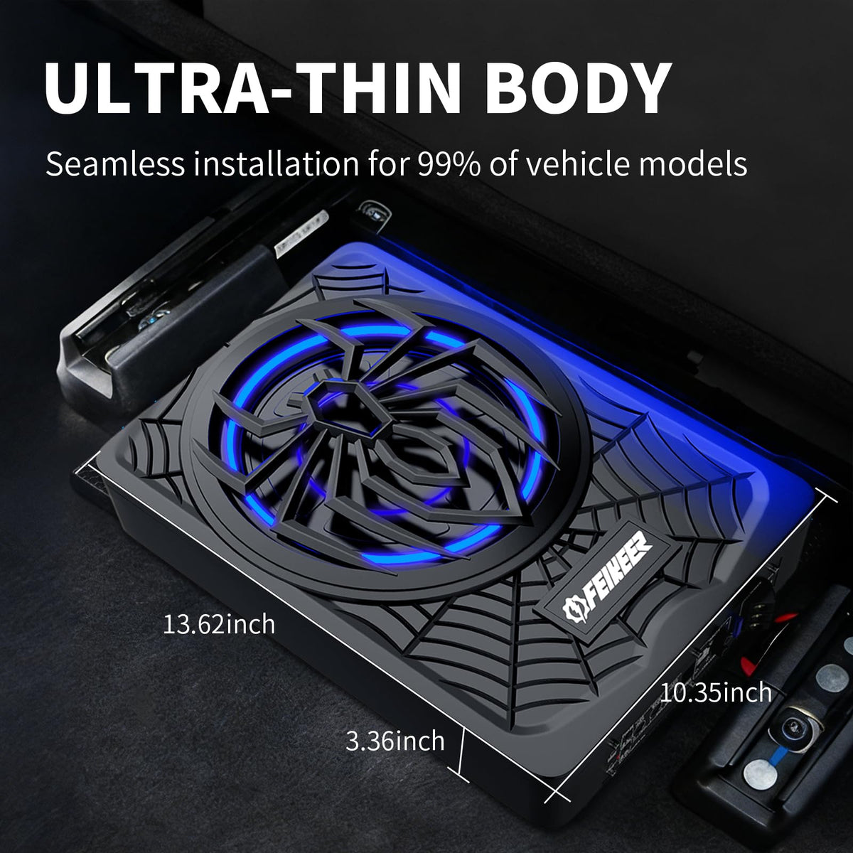 1200W Slim Underseat Subwoofer and Amp Package M932588