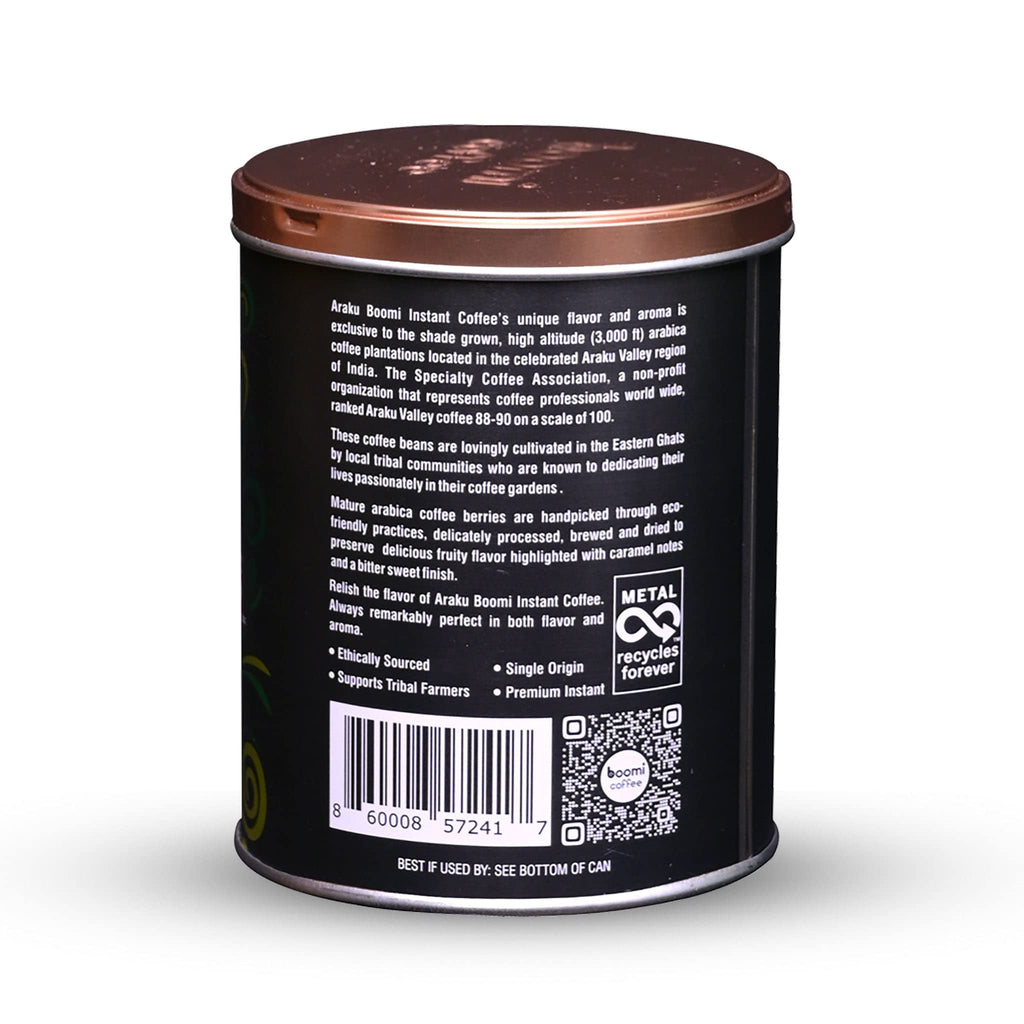 Single Origin Instant Coffee Powder Medium Roast 100% Arabica 7oz Tin P775