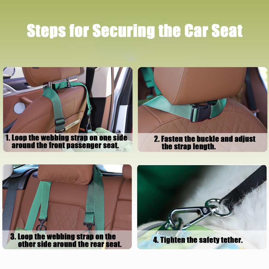 2-in-1 Elevated Dog Car Seat U561056