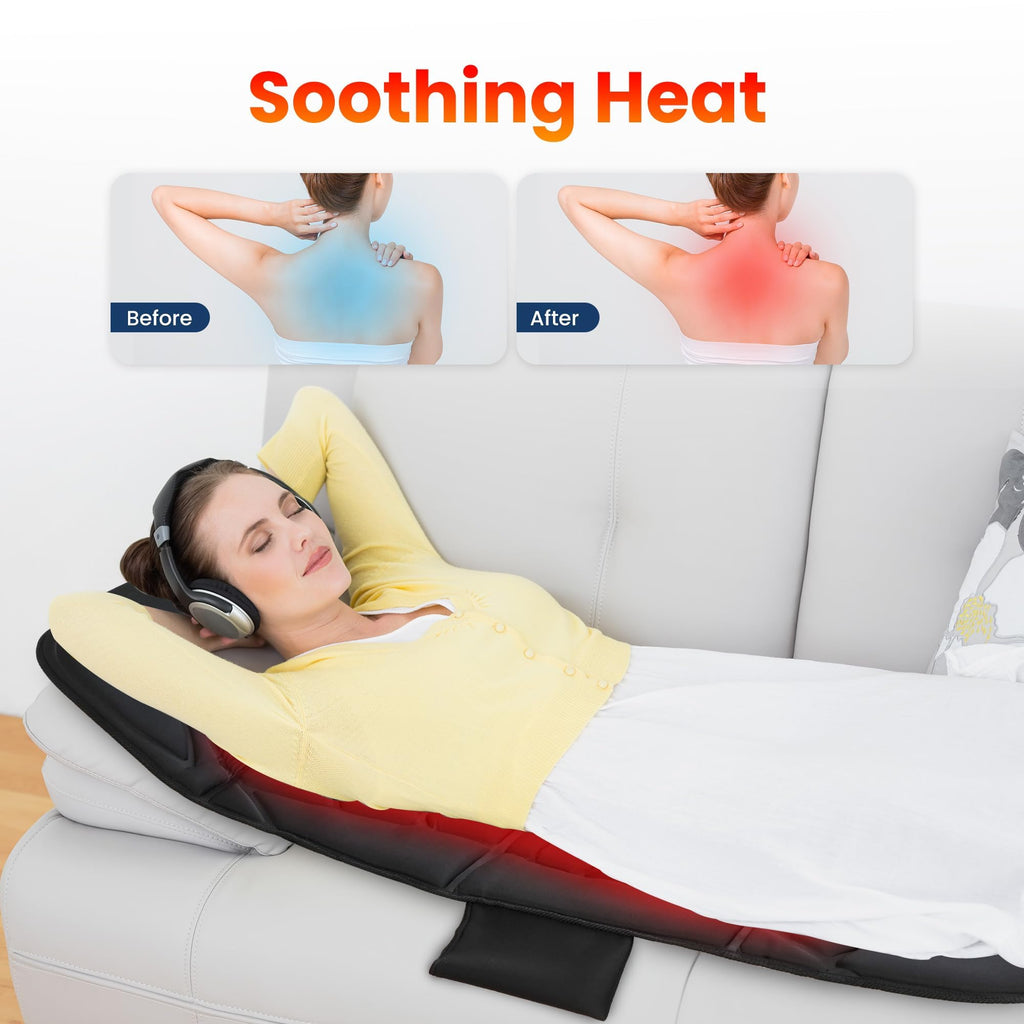 Full Body Massage Mat with Heat & Shiatsu Neck Massager B431