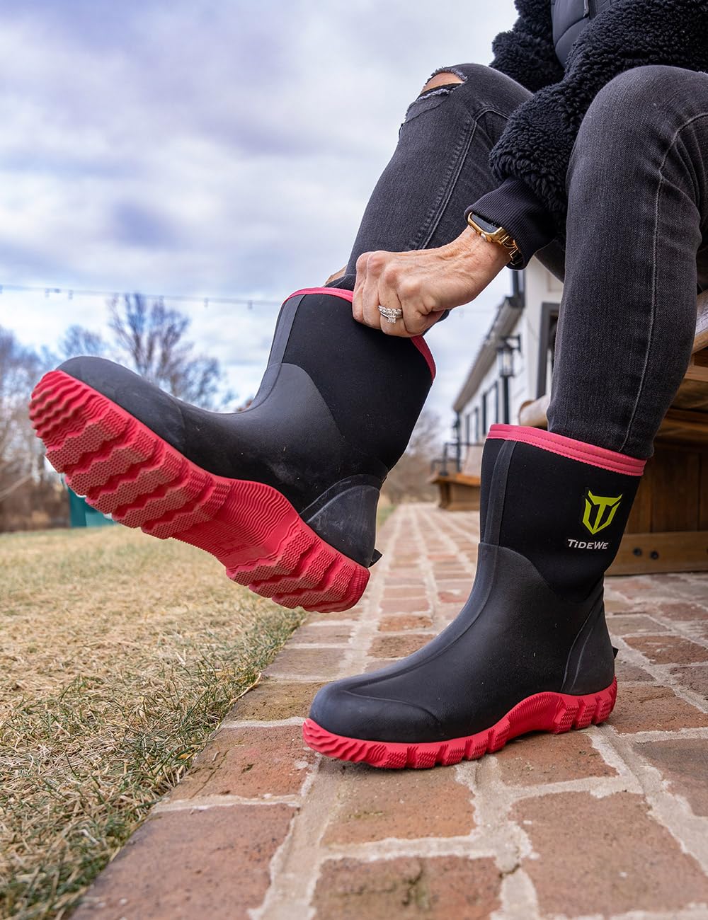 Waterproof Rubber Work Boots Y323667
