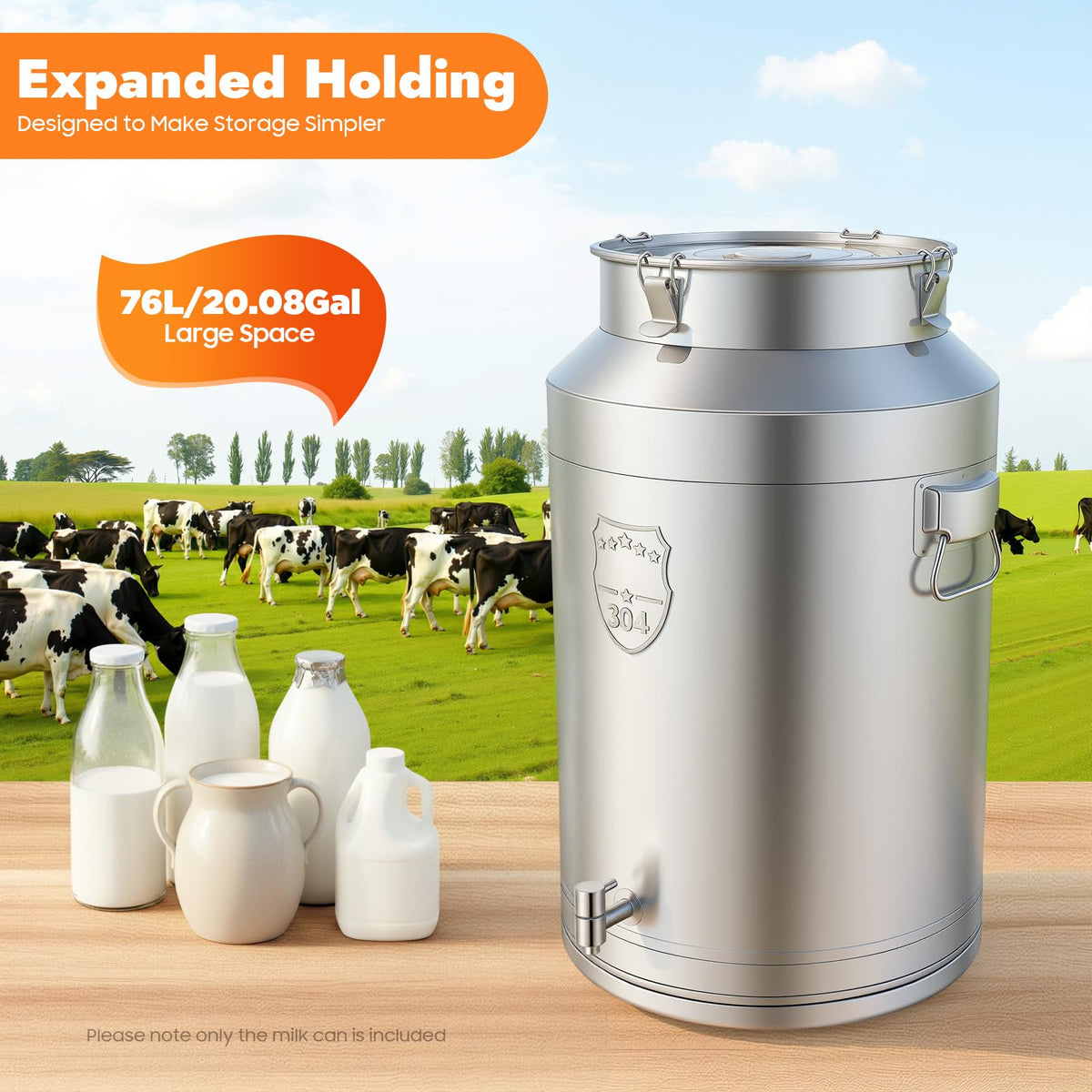 20Gal Stainless Steel Water Dispenser with Faucet S494