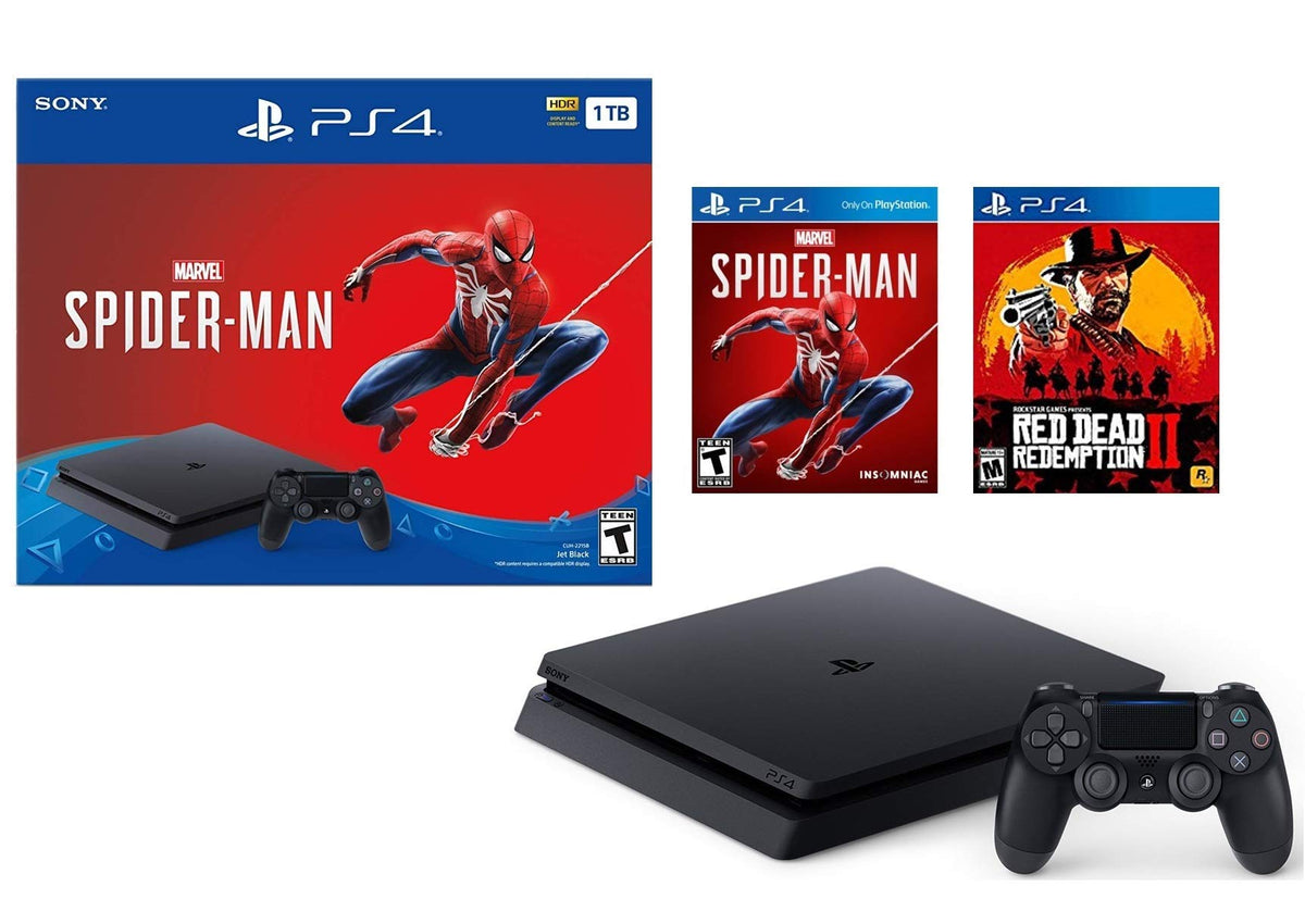 Playstation 4 1TB Jet Black Console with Wireless Controller K112