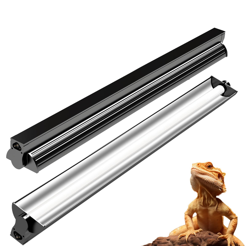 24W T5 UVB Reptile Light Fixture 22" with 2 Pack 24W UVB Bulbs N12040