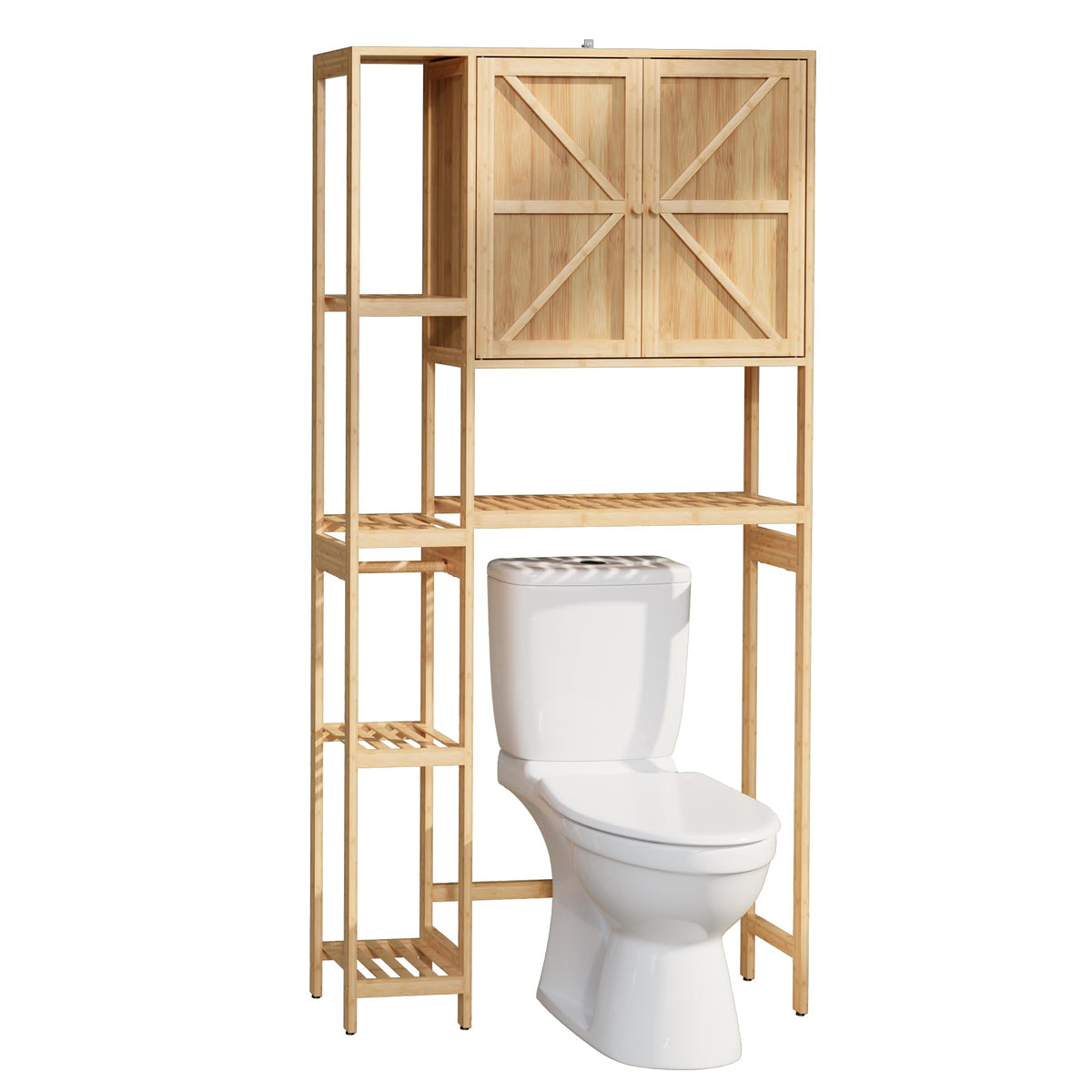Bamboo Over-the-Toilet Storage Cabinet with Shelves V5104