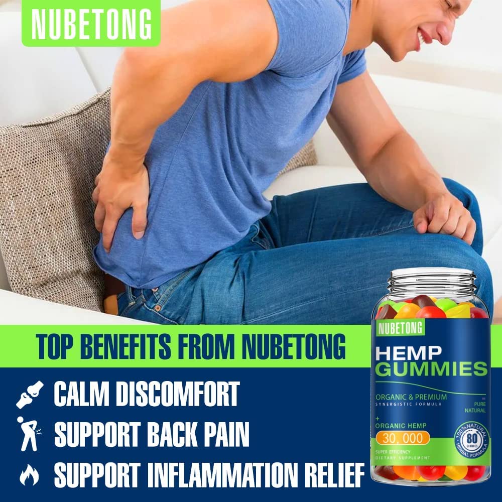 Organic Hemp Gummies Supplement 2 Packs H366536