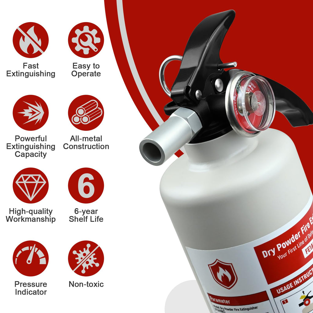2.5 lb ABC Dry Chemical Fire Extinguisher B16185