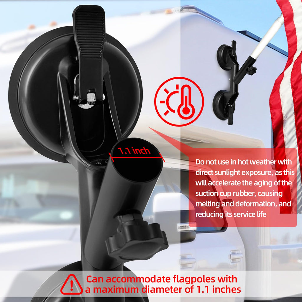Suction Cup Flag Pole Mount U73732