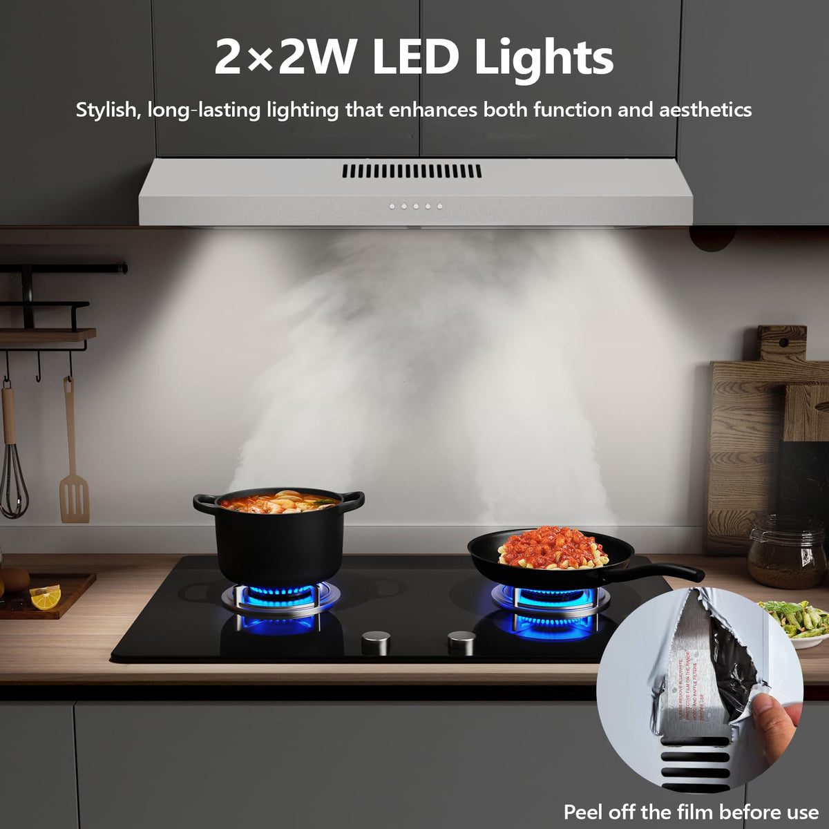 30 Inch Ducted/Ductless Convertible Stainless Steel Range Hood U36985