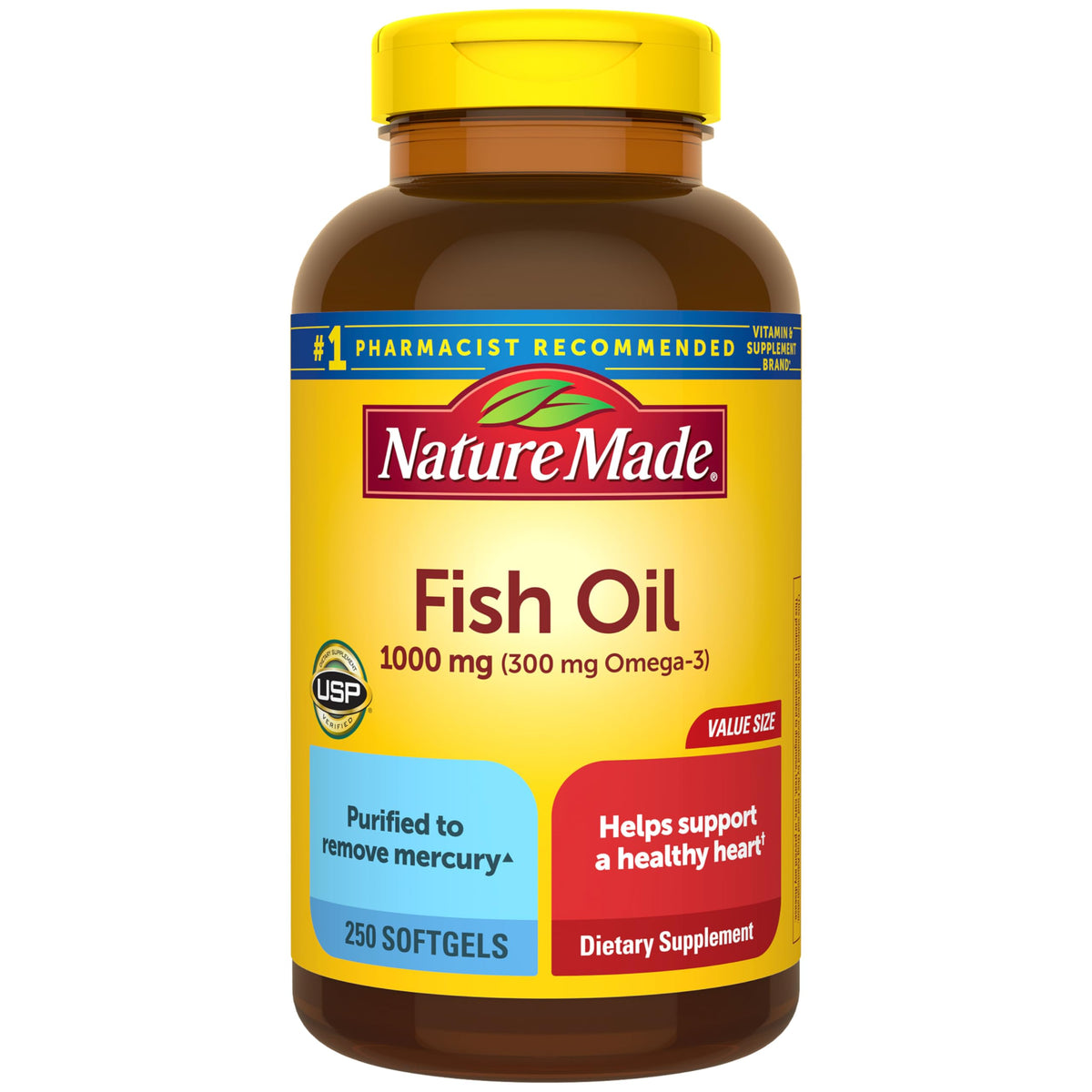 Fish Oil Omega 3 Supplements 1000mg Softgels J895970