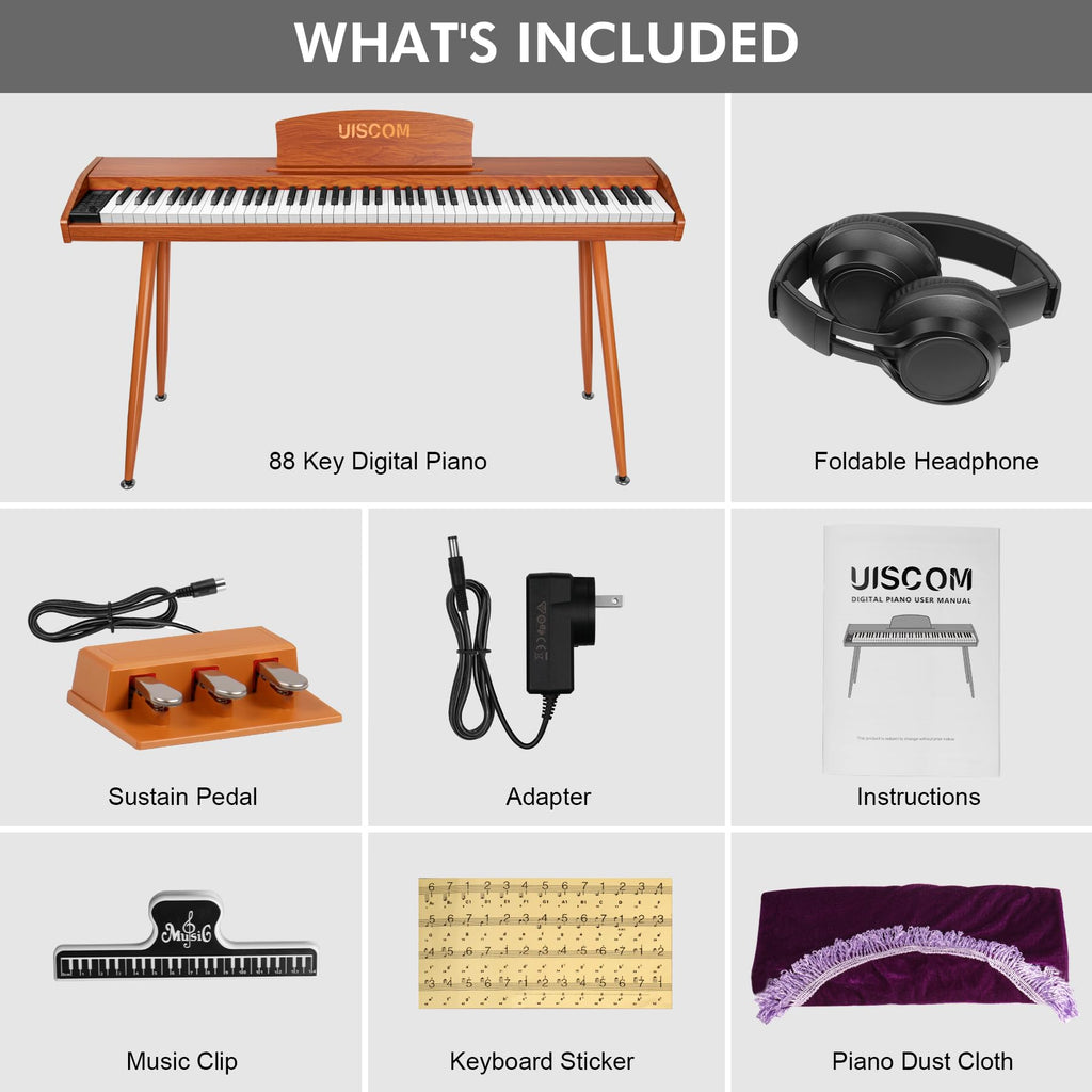 88 Key Semi-Weighted Digital Piano Keyboard J1537