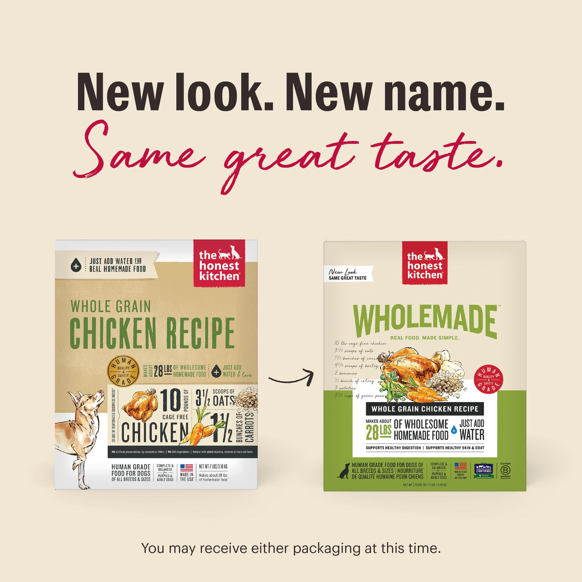 Whole Grain Chicken Recipe Dehydrated Dog Food 10 lb S653