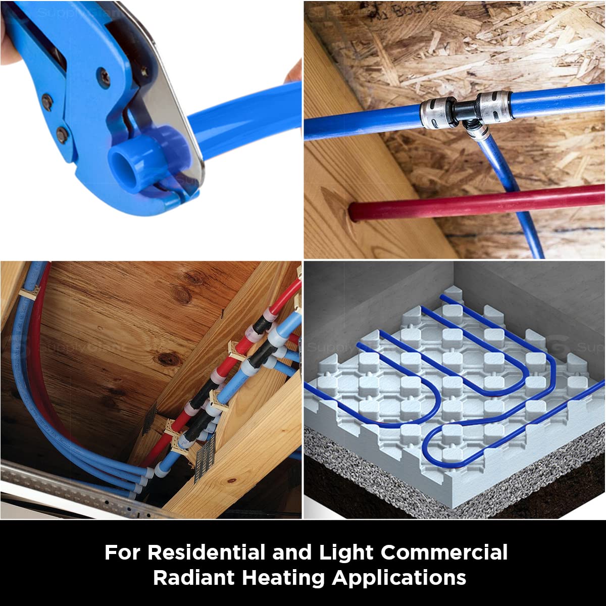 3/4 In x 100 Ft Blue PEX-B Pipe A554