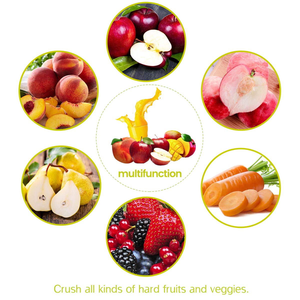 7 Litre Stainless Steel Manual Fruit Crusher D9863