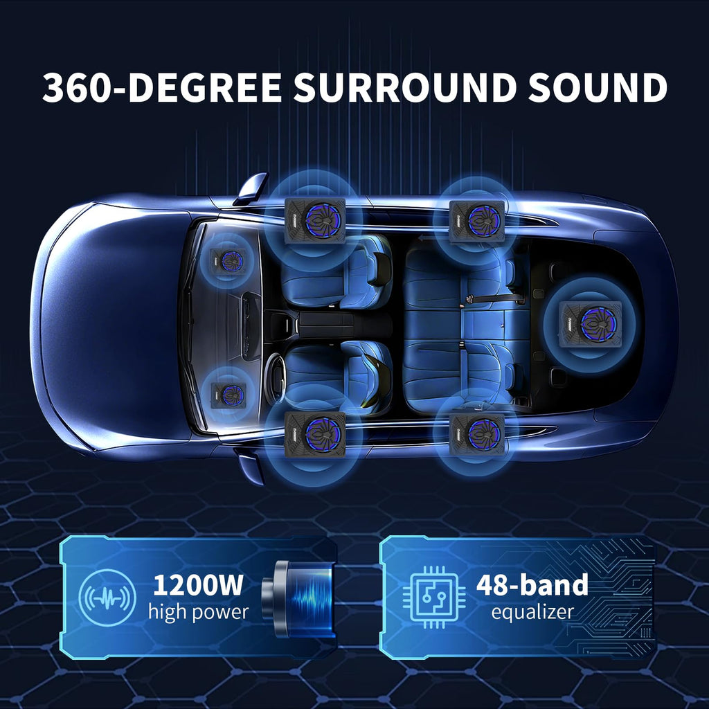 1200W Slim Underseat Subwoofer and Amp Package M932588