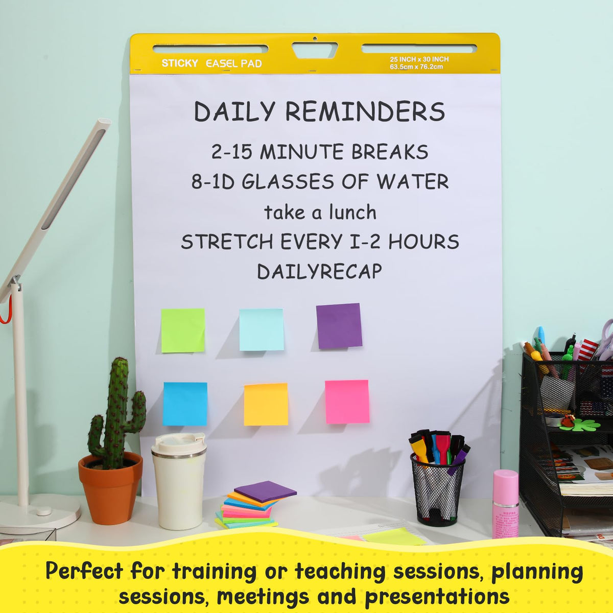 Thickened Sticky Easel Pad, 25 x 30 In, 20 Sheets/pad F501550