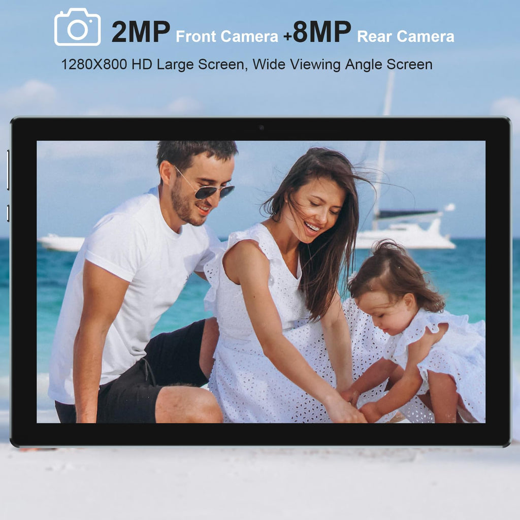 Android 15 Tablet 10 Inch 18GB RAM 128GB ROM Black Q283738
