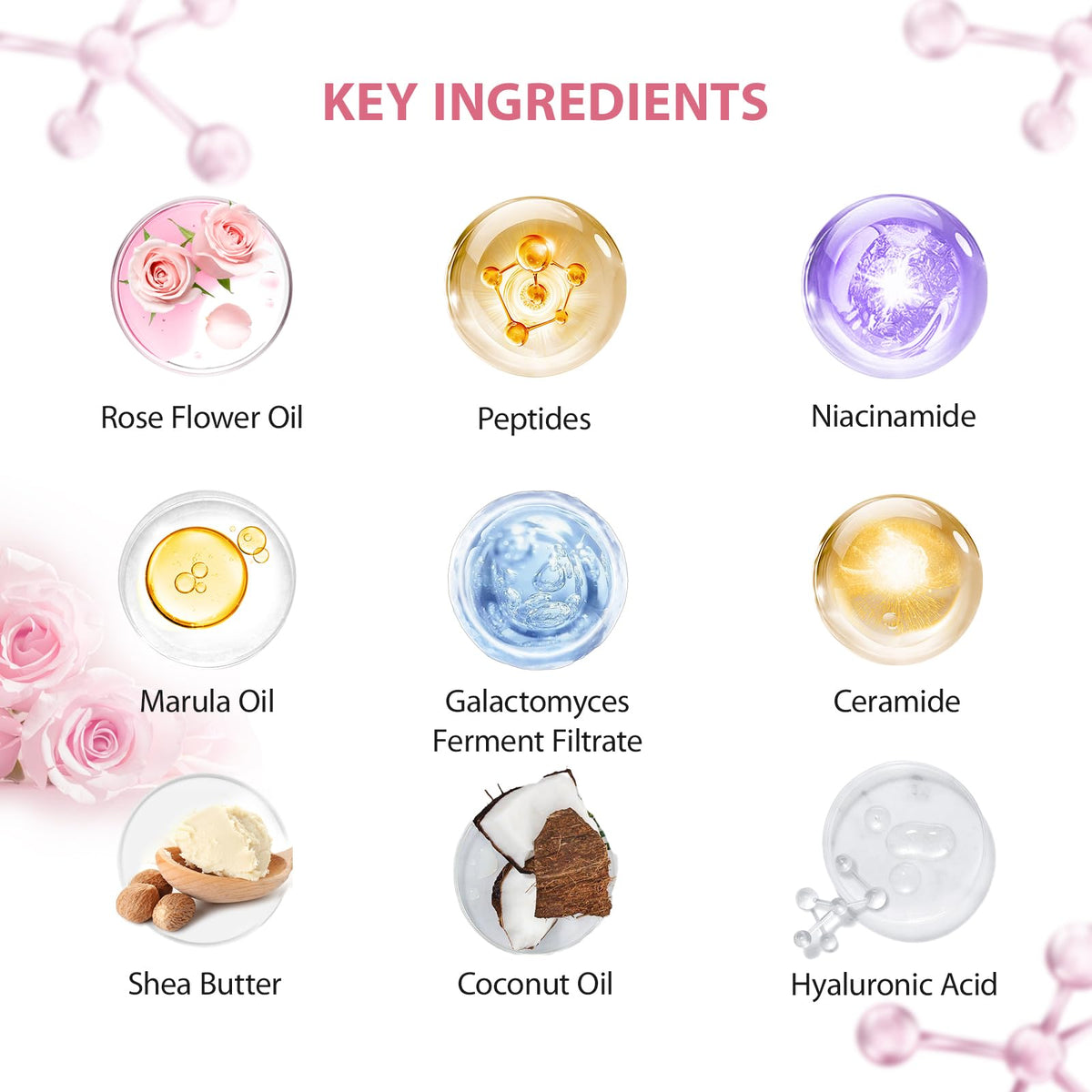 55 Pcs Rose Hydrating Skin Care Set F579