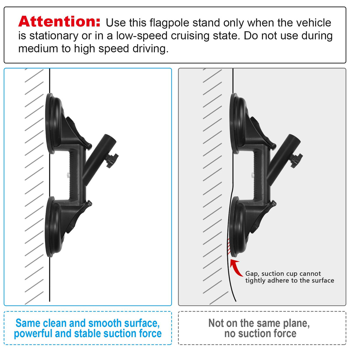 Suction Cup Flag Pole Mount U73732