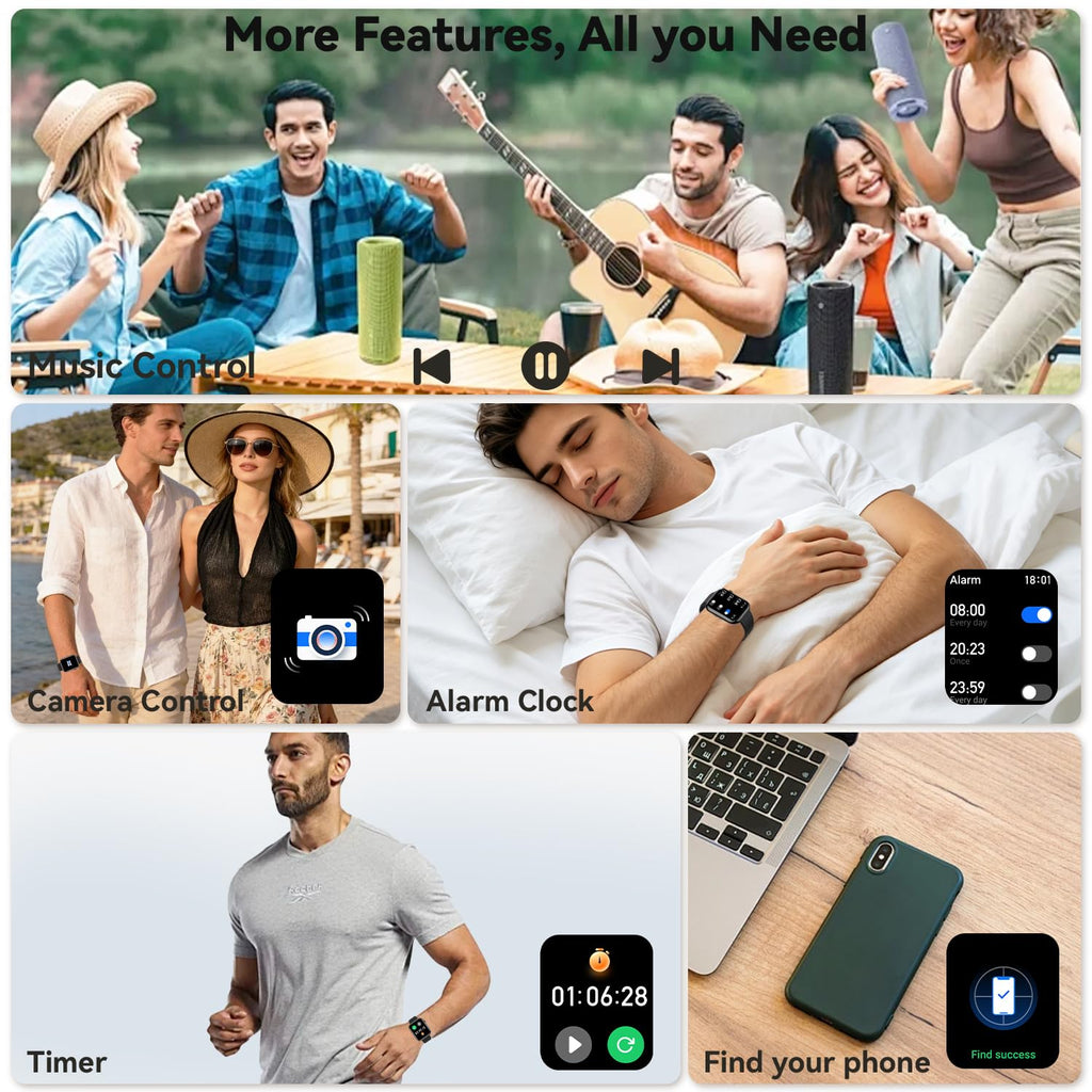 1.85" HD Touchscreen IP68 Waterproof Smart Watch Z4627