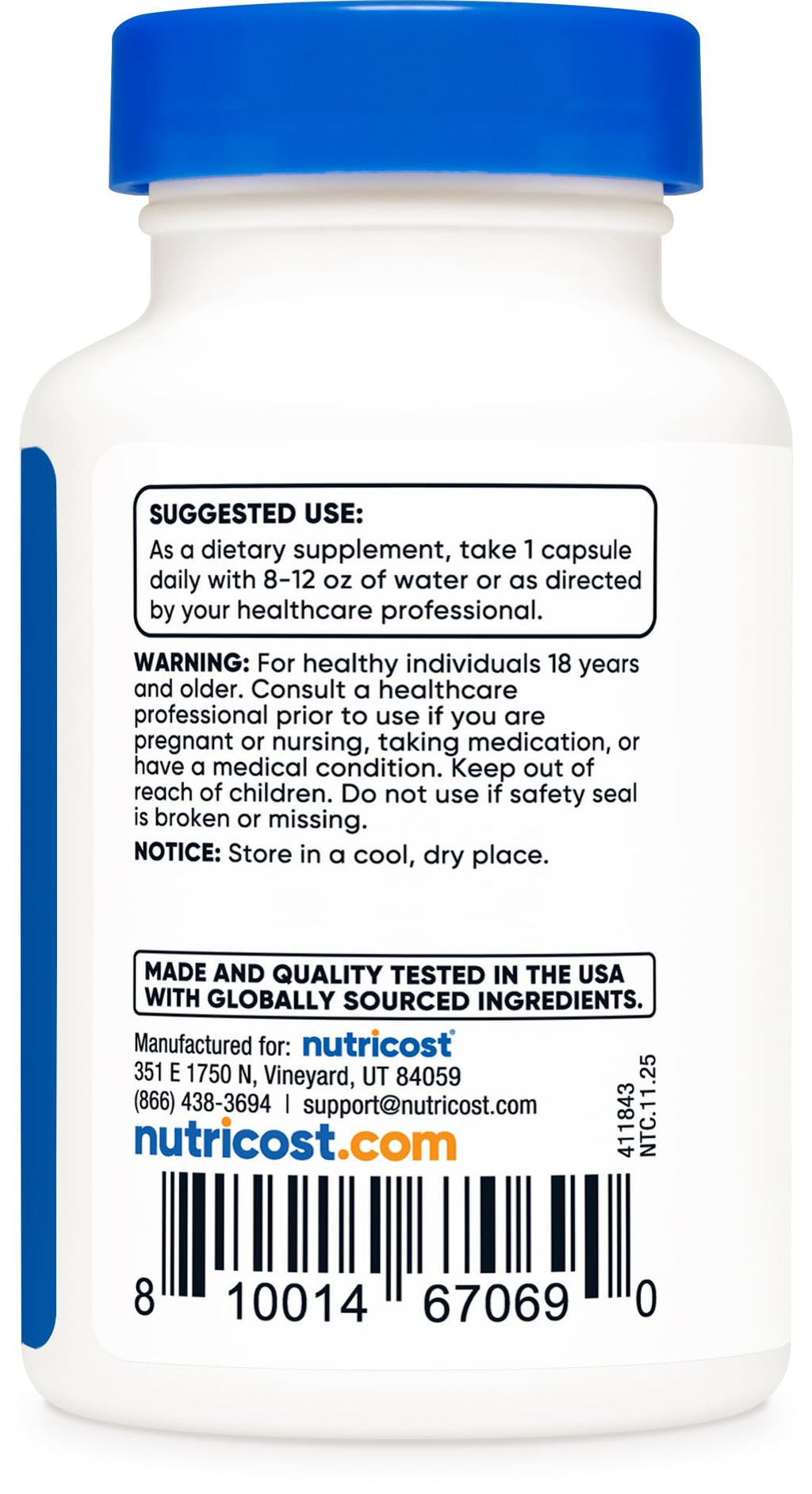Tudca 500mg 30 Capsules Gluten Free A868504