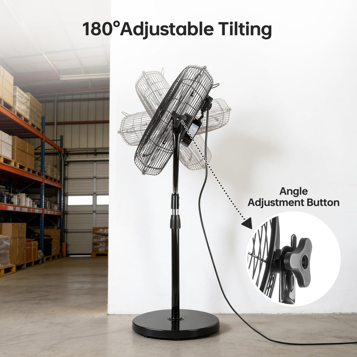 18 Inch Heavy Duty High Velocity Pedestal Fan S3043