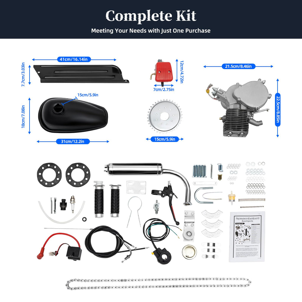 100CC 2 Stroke Air Cooling Bicycle Engine Kit W996