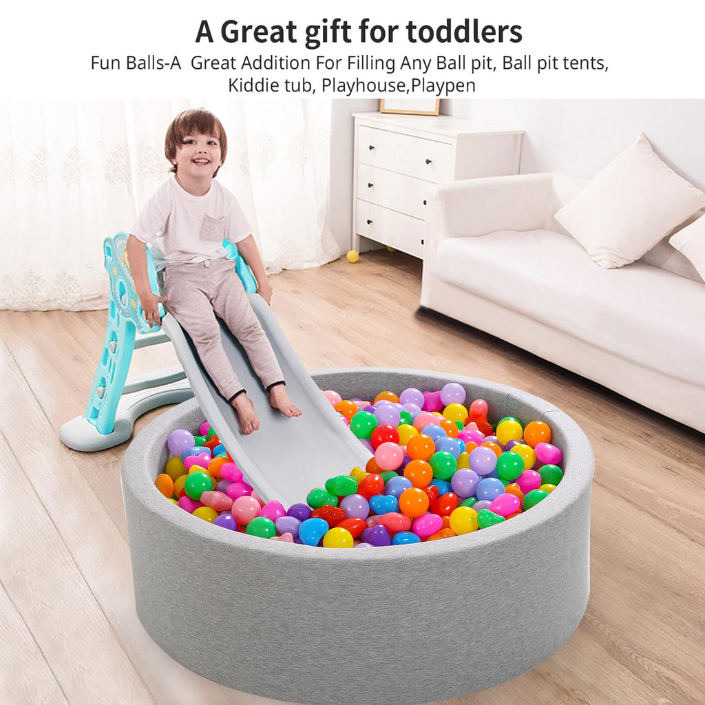 Pack of 100 200 500 BPA Free Non-Toxic Crush Proof Play Balls O485