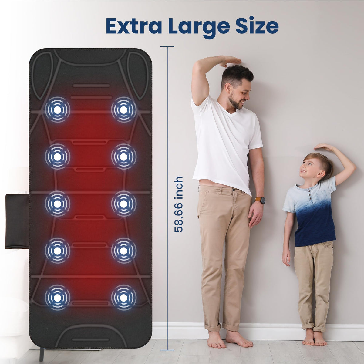 Full Body Massage Mat with Heat & Shiatsu Neck Massager B431