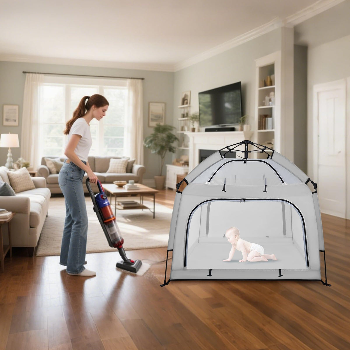 Baby Playpen with Canopy H523