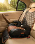 Backless Booster Car Seat with Latch Connectors, 40-100 lbs, Black-Brown T99618