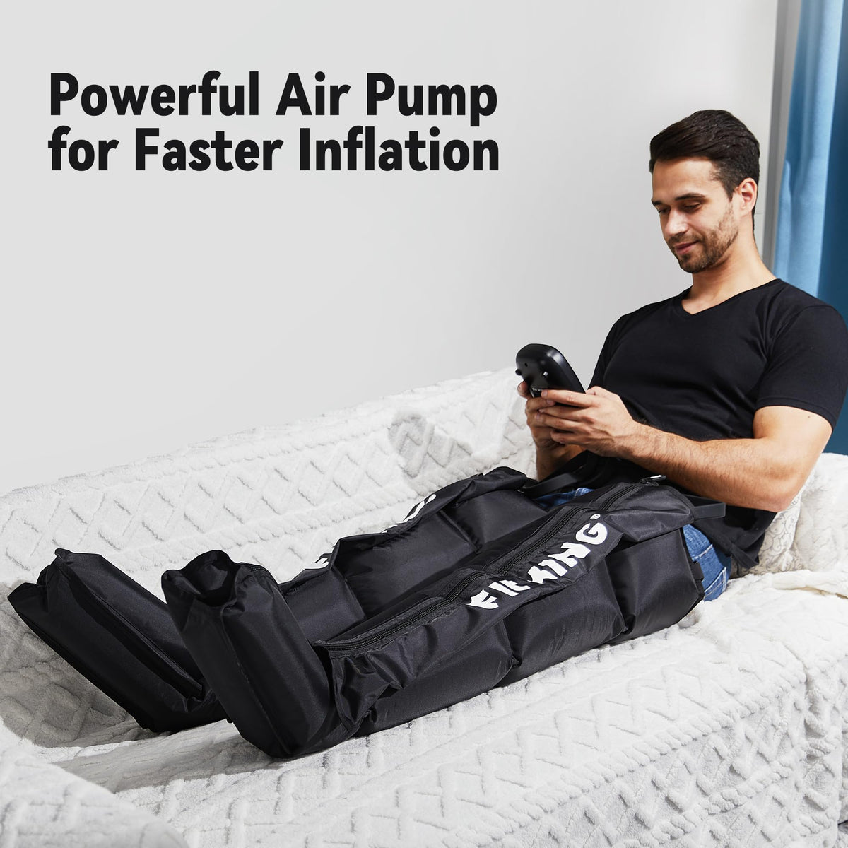 Air Compression Recovery System Full Leg Massager Boots L7156