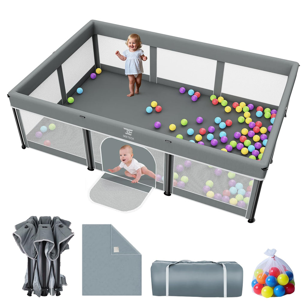 Foldable Baby Playpen with Mat P649920