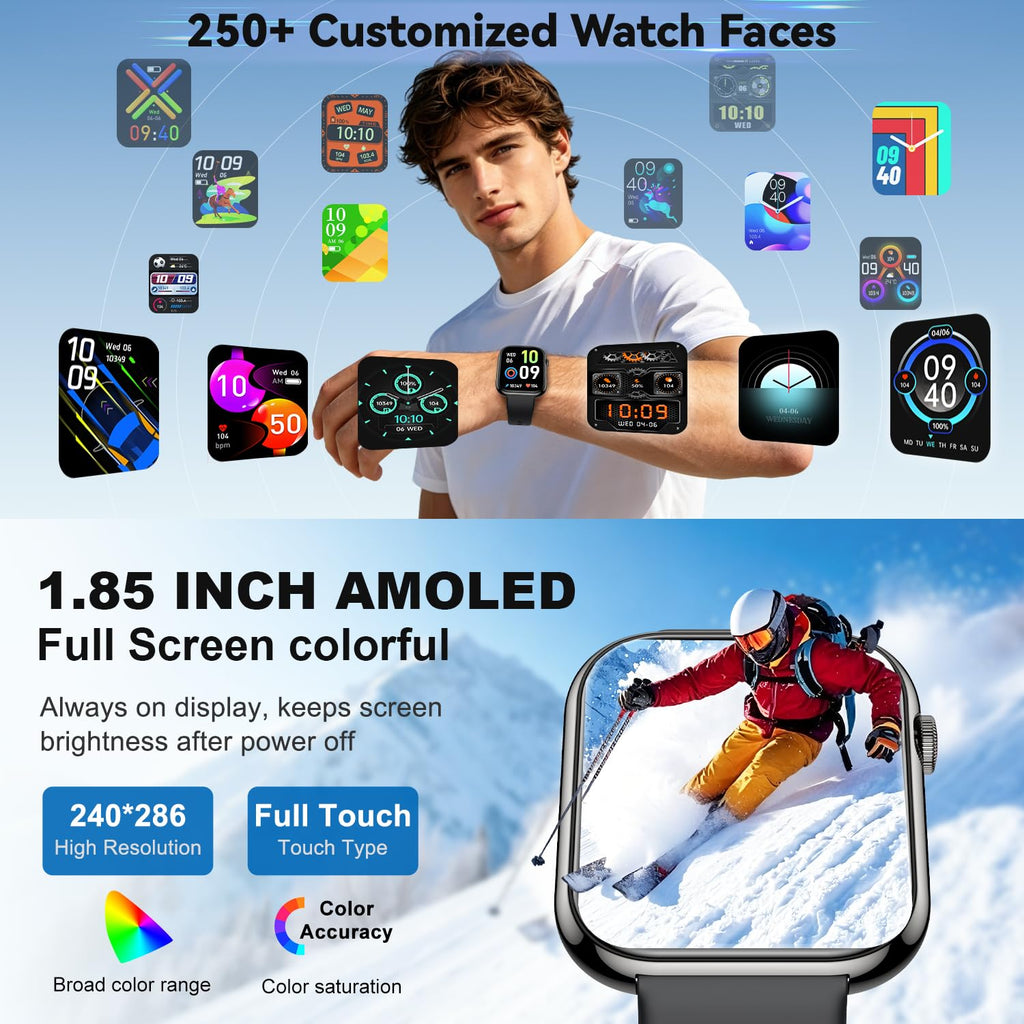 1.85" HD Touchscreen IP68 Waterproof Smart Watch Z4627
