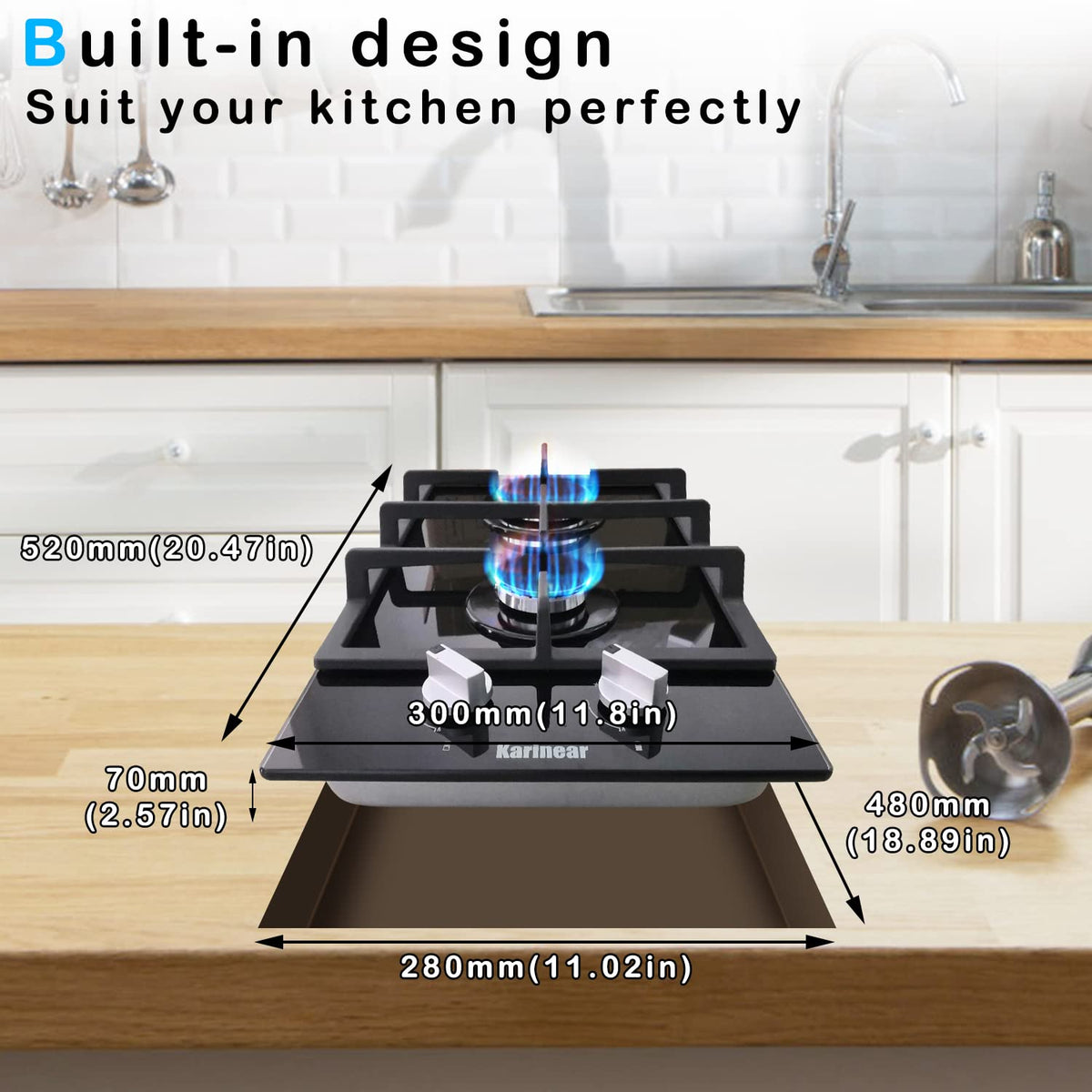 2 Burner Propane Gas Cooktop W374142