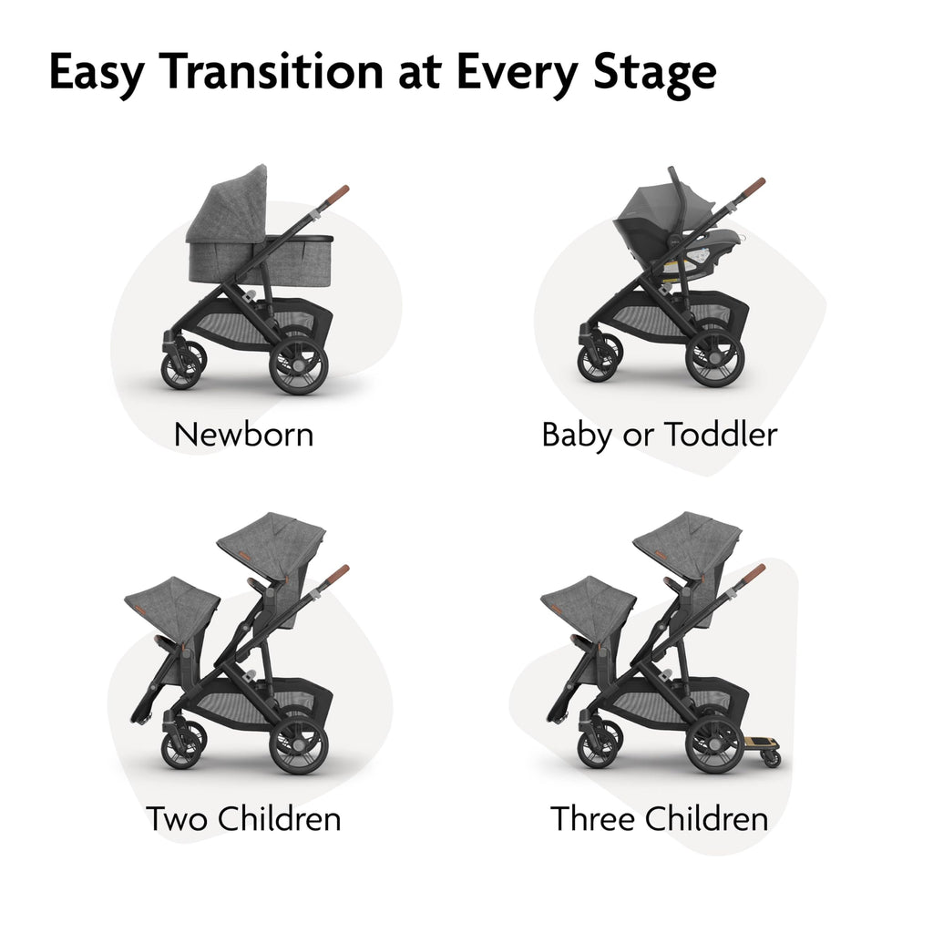 Convertible Single-to-Double Stroller Y386