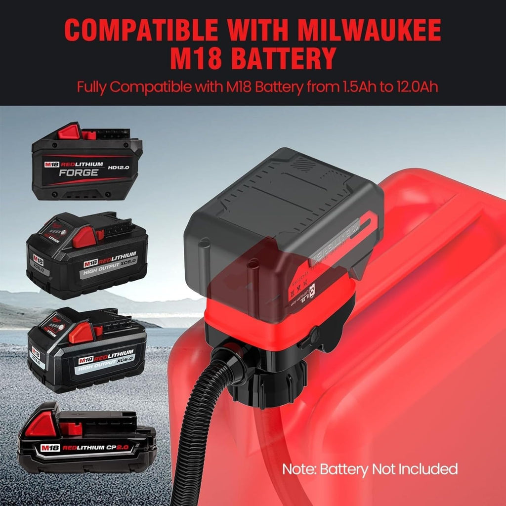 Cordless Battery Powered Fuel Transfer Pump 3.2 Gpm H86786