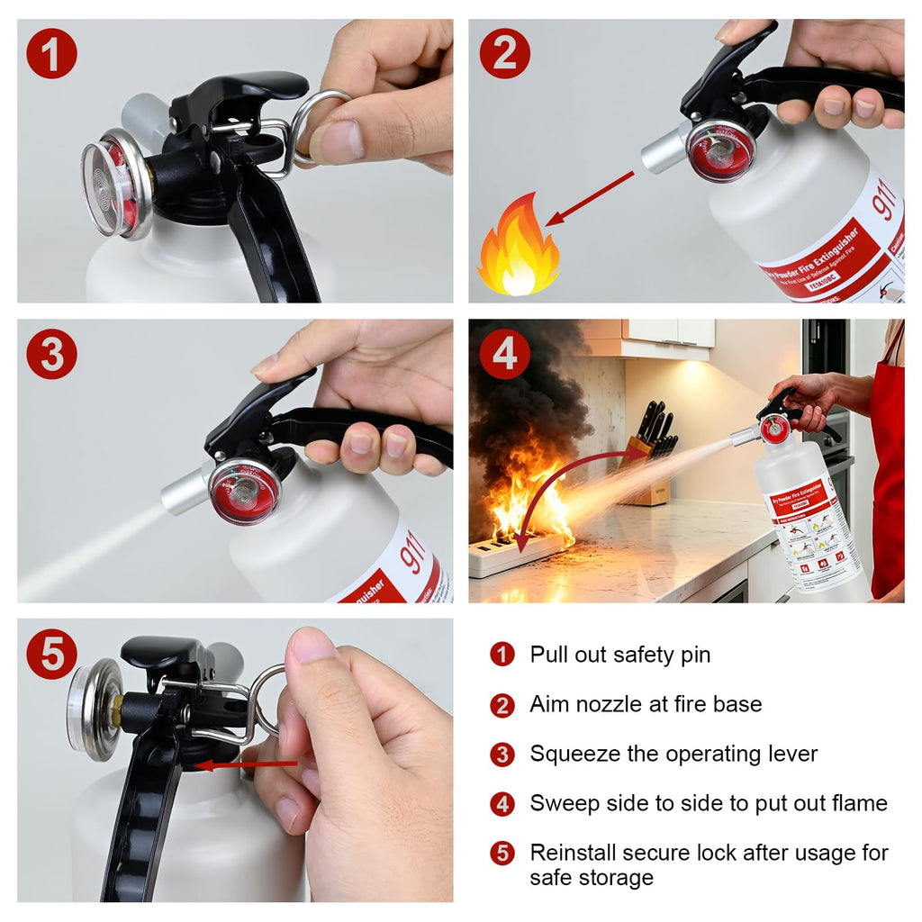 2.5 lb ABC Dry Chemical Fire Extinguisher B16185