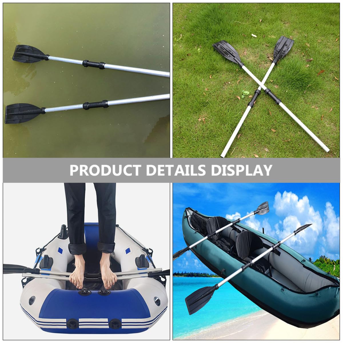 2 Pcs Aluminum Alloy Kayak Paddles F4952