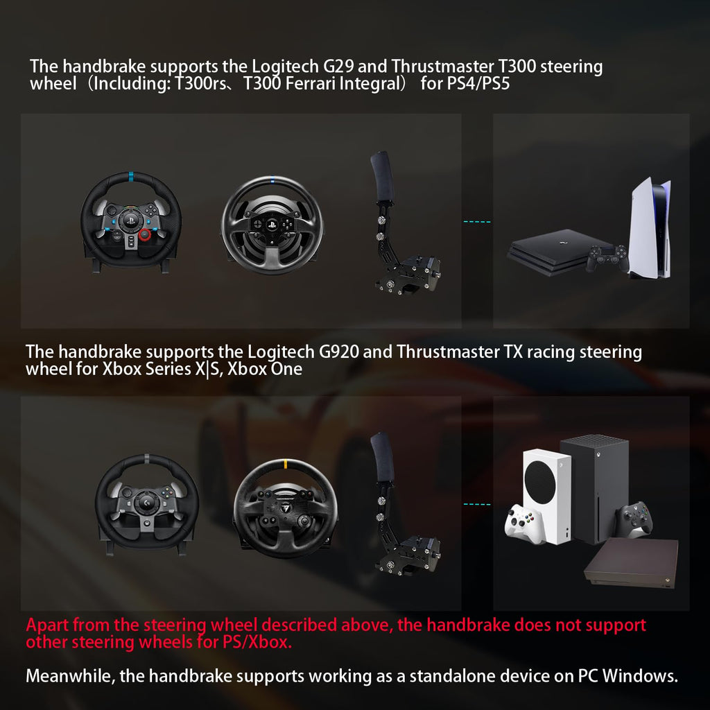 Sim Racing Handbrake with Table Clamp N1070