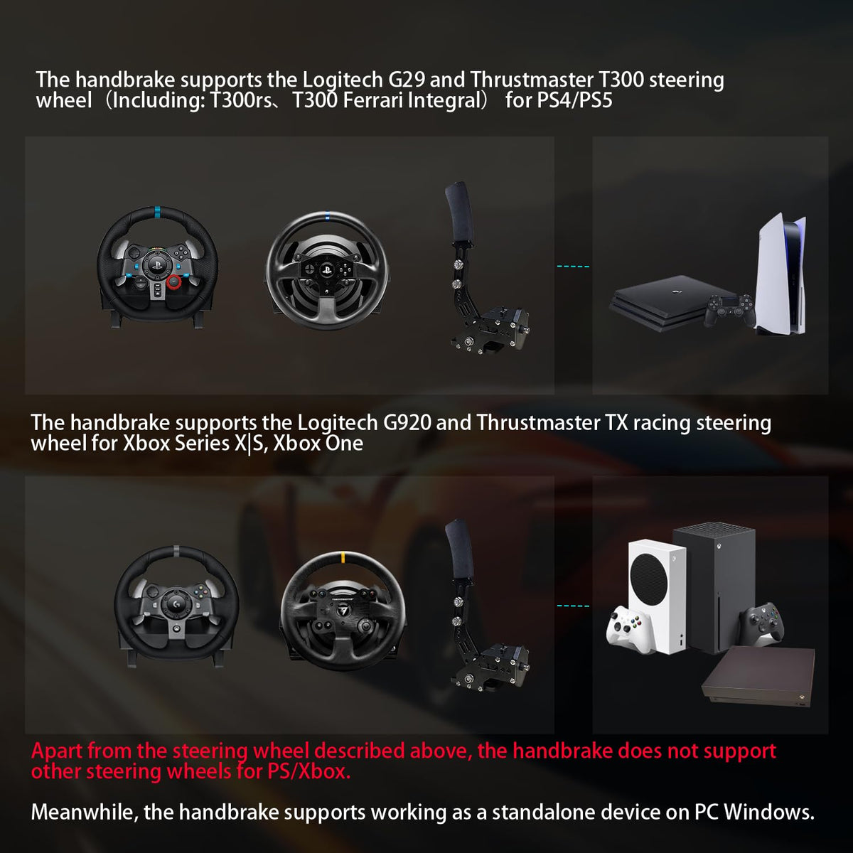 Sim Racing Handbrake with Table Clamp N1070