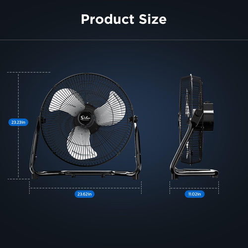 20-Inch 3-Speed High Velocity Industrial Floor Fan K1995