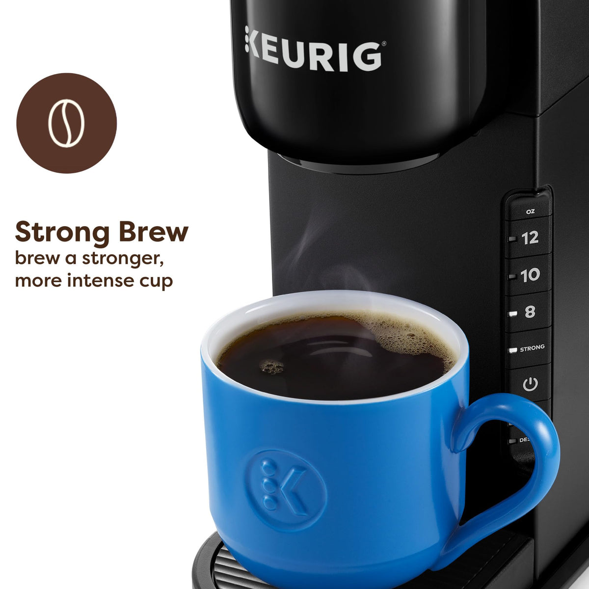 Single Serve K-Cup Pod Coffee Maker, 3 Brew Sizes, Black A3654