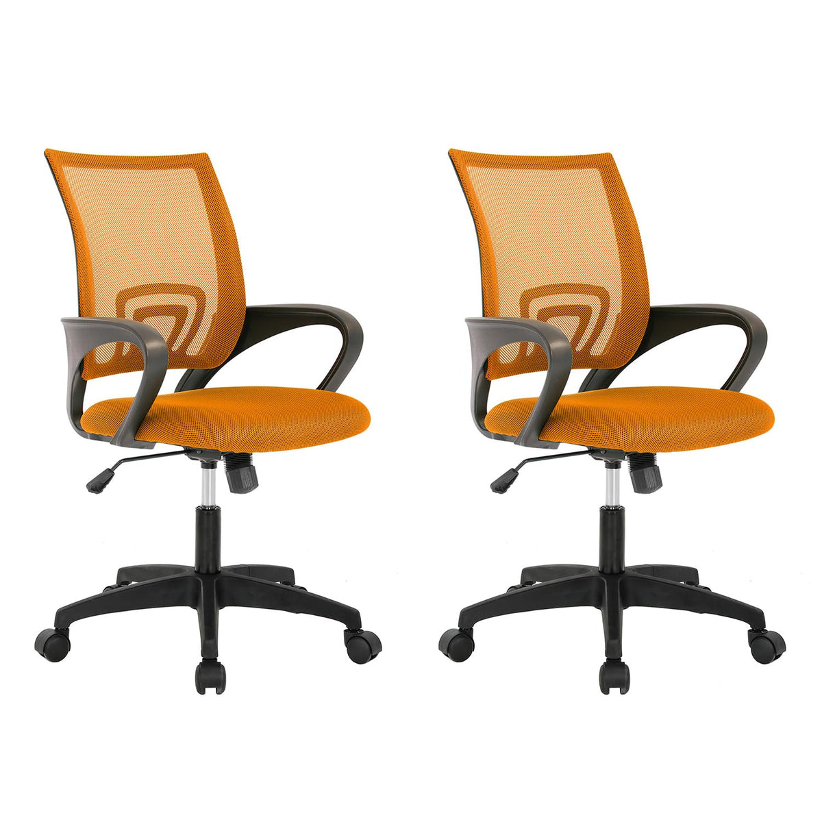 2 Pack Orange Mesh Adjustable Office Chair G8688