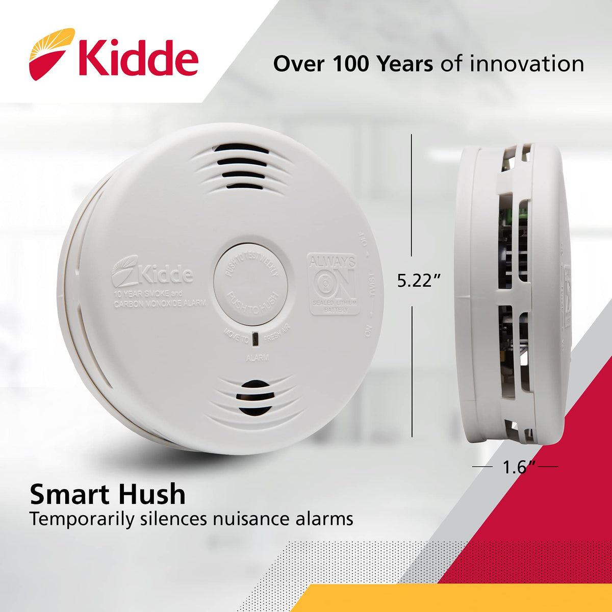 Smoke & Carbon Monoxide Alarm with Voice Warning Z269785