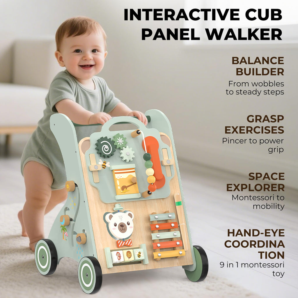 Wooden Sit-to-Stand Baby Walker I718