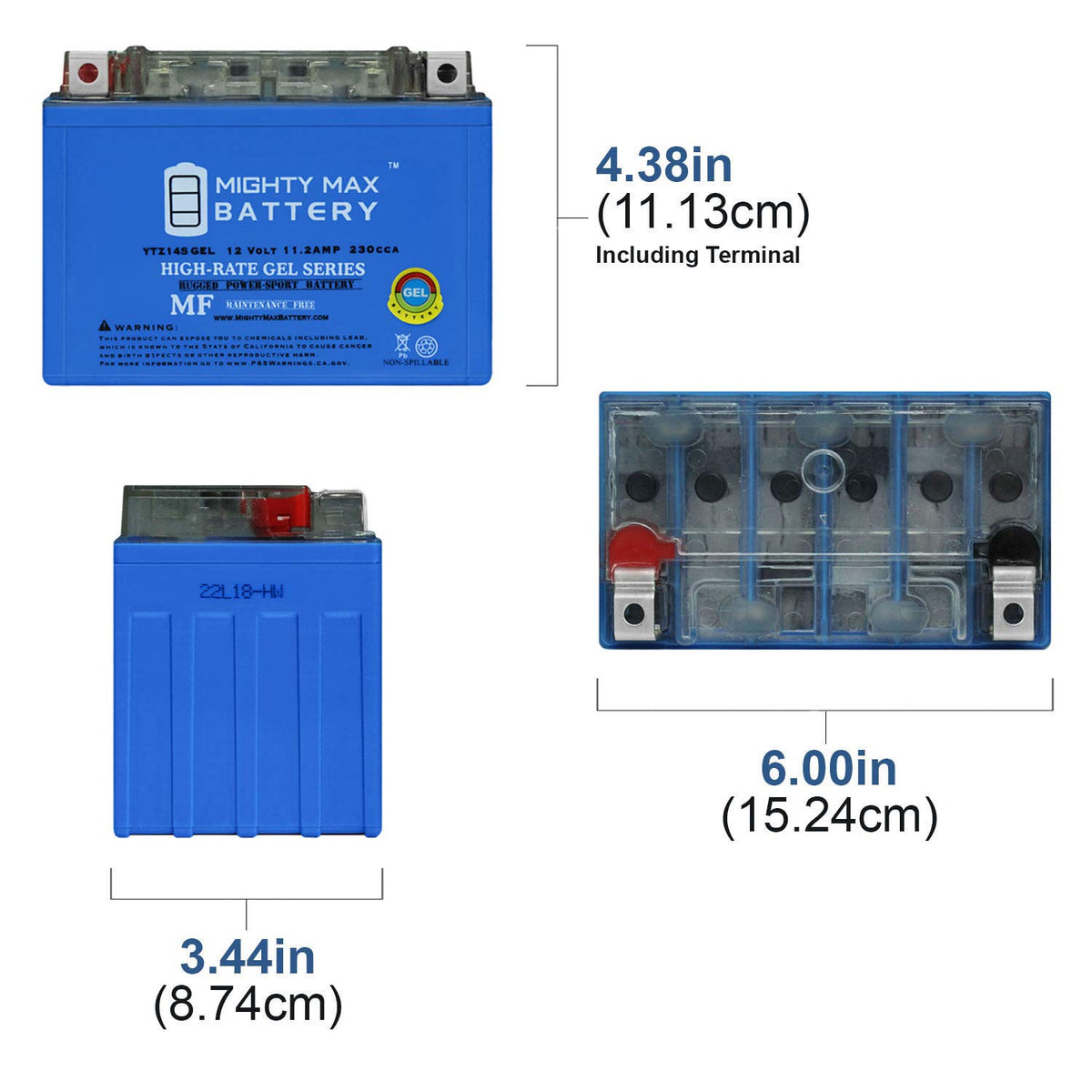 12V 11.2Ah GEL Battery K9930