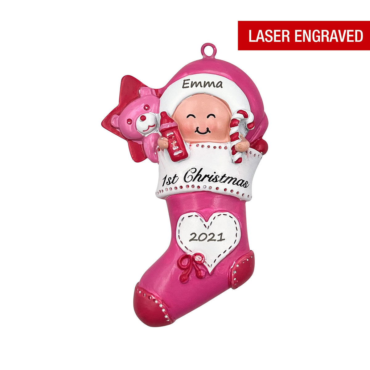 Pink Baby Keepsake Ornament H125