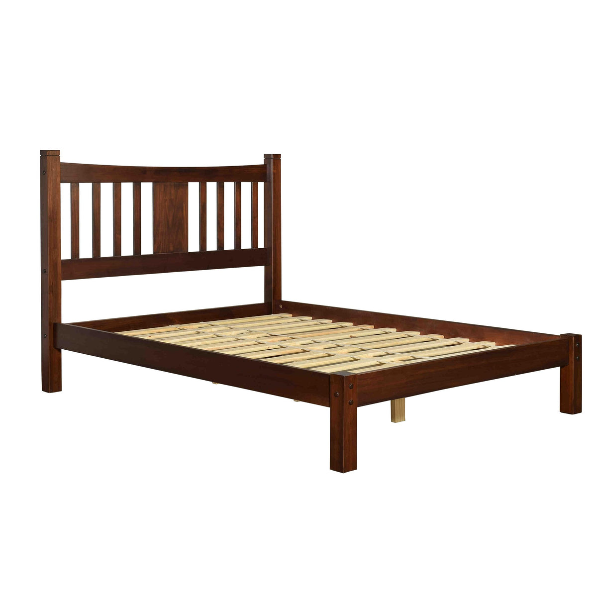 King Size Cherry Solid Wood Platform Bed R563157